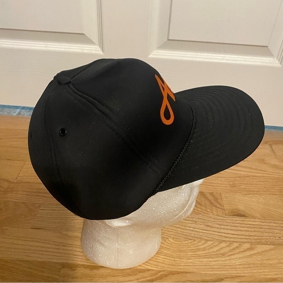 Vintage Ariens SnapBack Trucker Hat Snow Blower Mesh Puffy 80s 90s Orange Black - Picture 3 of 13